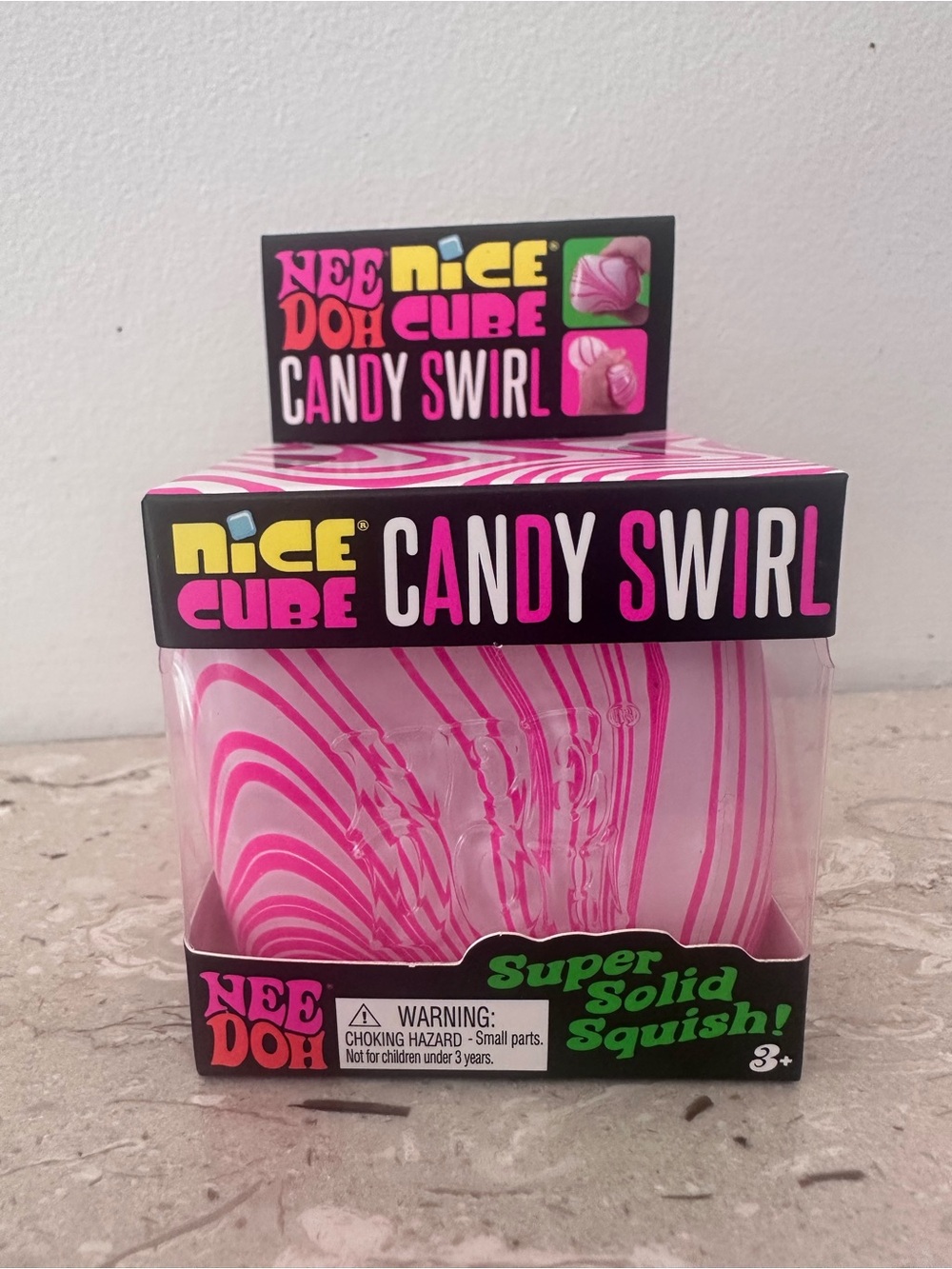 Candy Swirl Pink Squishy Toy